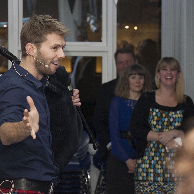 Claus Reiss The Danish Bagpipe Comedian